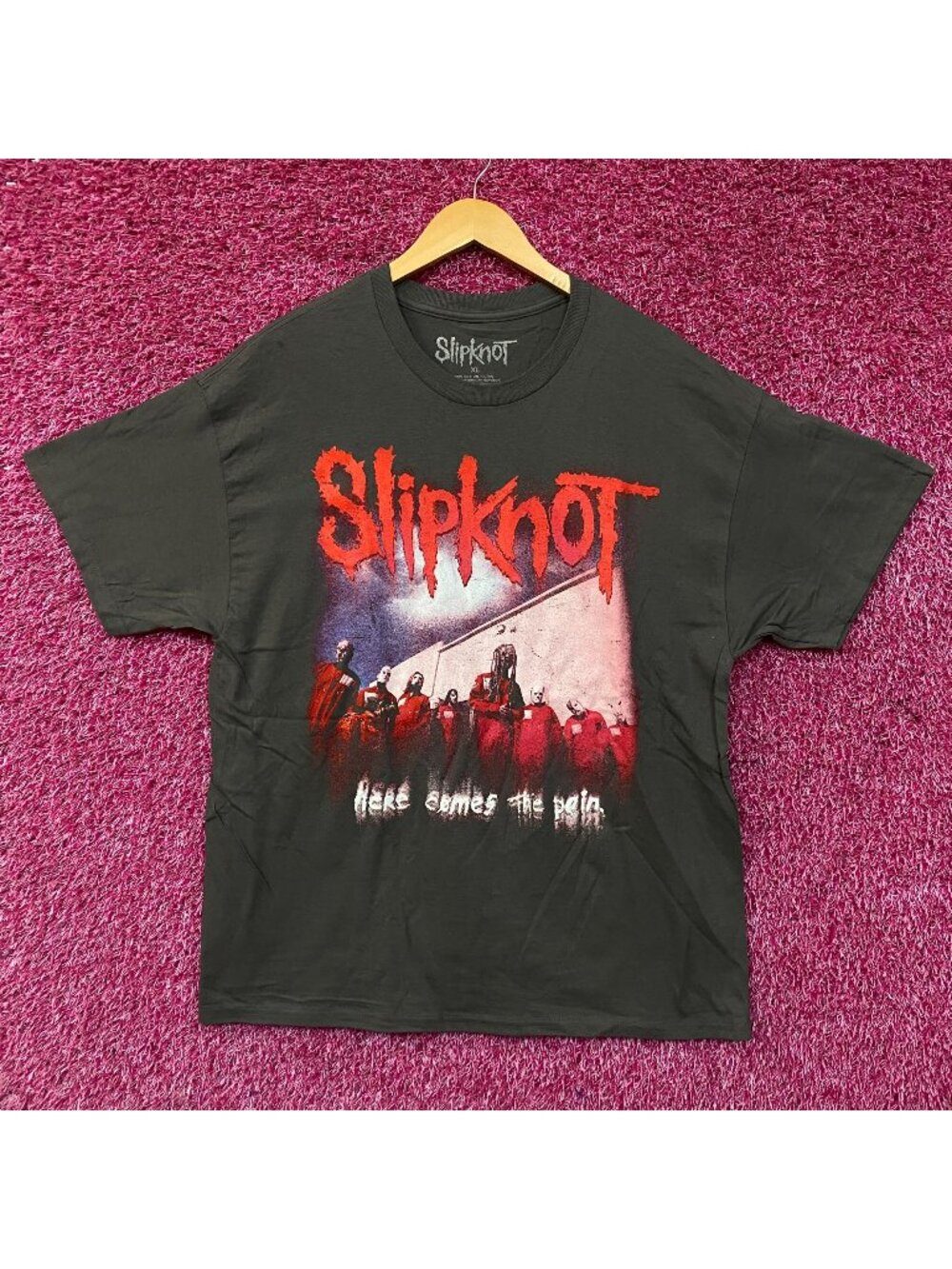 Slipknot Here Comes The Pain Tour 2024 Nu Metal Graphic T-Shirt XL